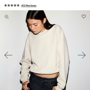 SKIMS women’s cotton fleece classic crewneck.